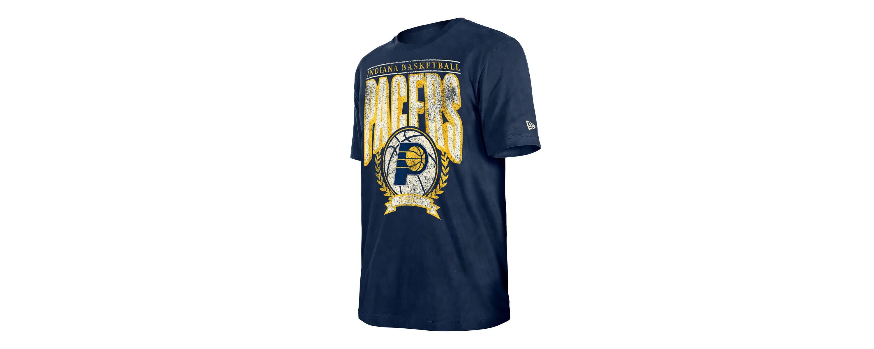 NBA Indiana Pacers Throwback Vintage Boxy Mineral Wash T-Shirt