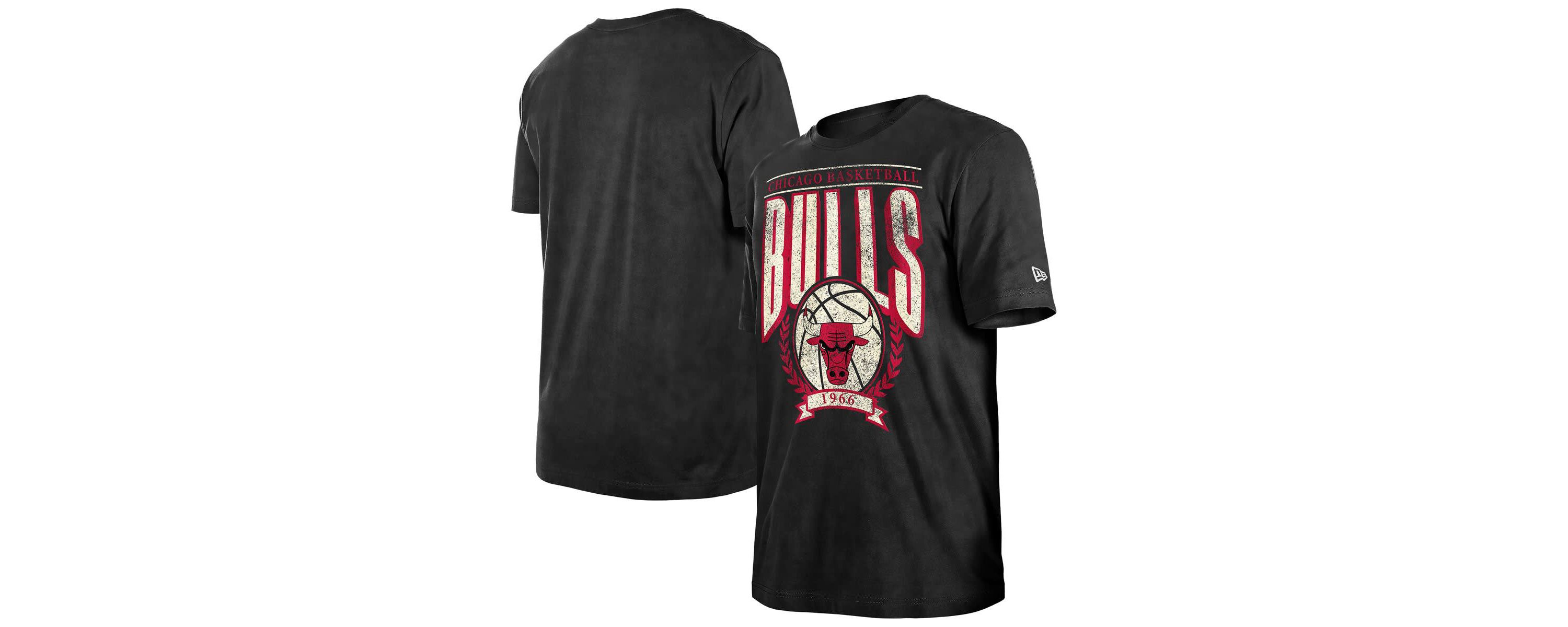 NBA Chicago Bulls Throwback Vintage Boxy Mineral Wash T-Shirt