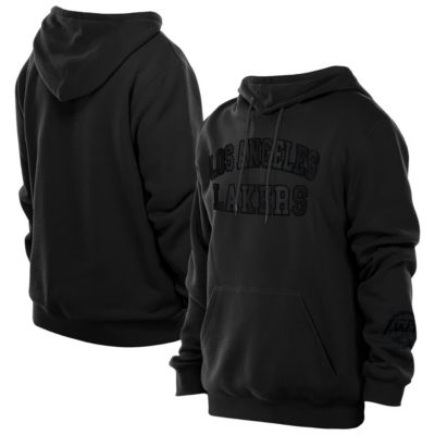 New Era Men's NBA Los Angeles Lakers Logo Select Premium Pullover Hoodie, Black, Small