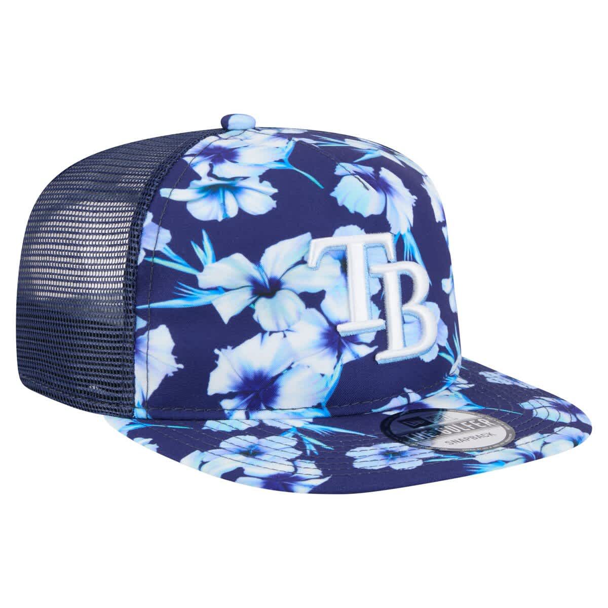 New Era MLB Tampa Bay Rays Adventure Pattern Golfer Trucker Snapback ...