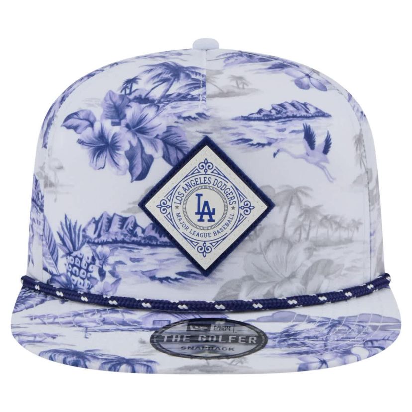 MLB Los Angeles Dodgers Printed Island Golfer Snapback Hat