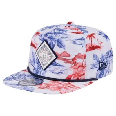 New Era Men's Boston Red Sox MLB Boston Sox Printed Island Golfer Snapback Hat