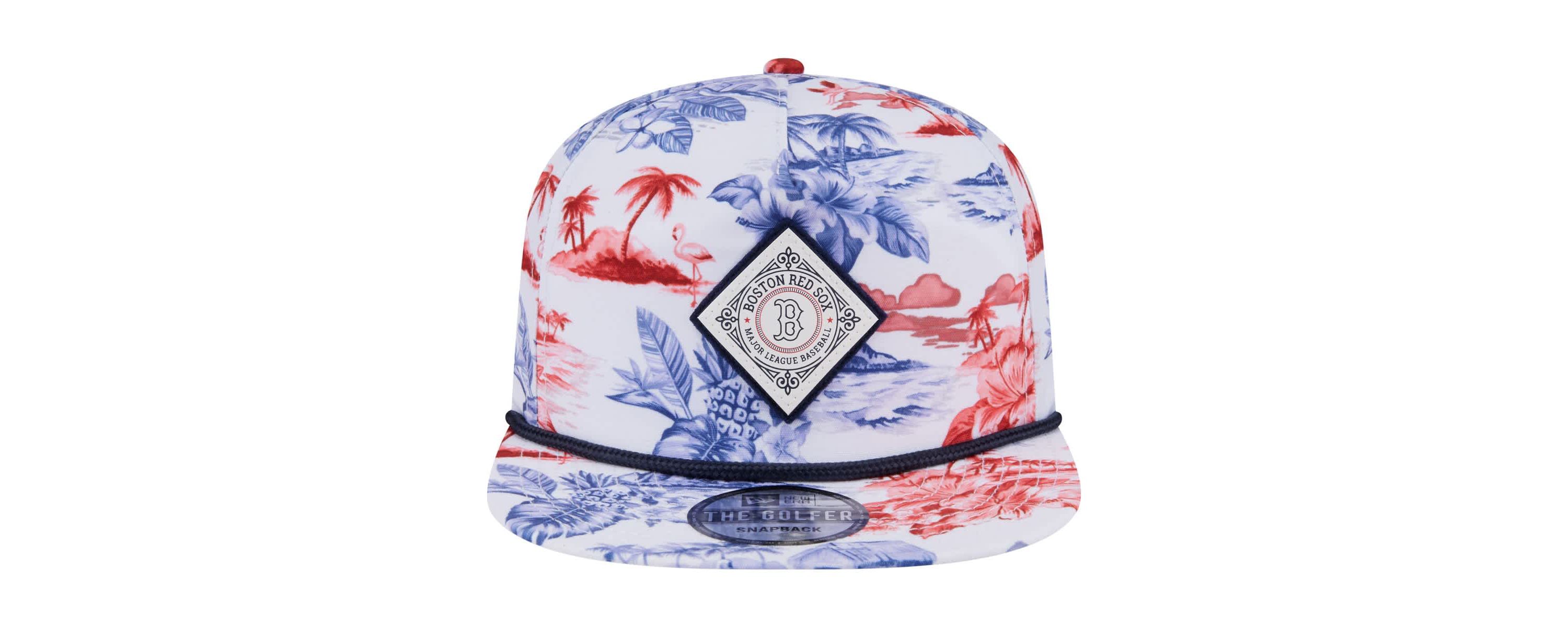 Boston Red Sox MLB Boston Sox Printed Island Golfer Snapback Hat