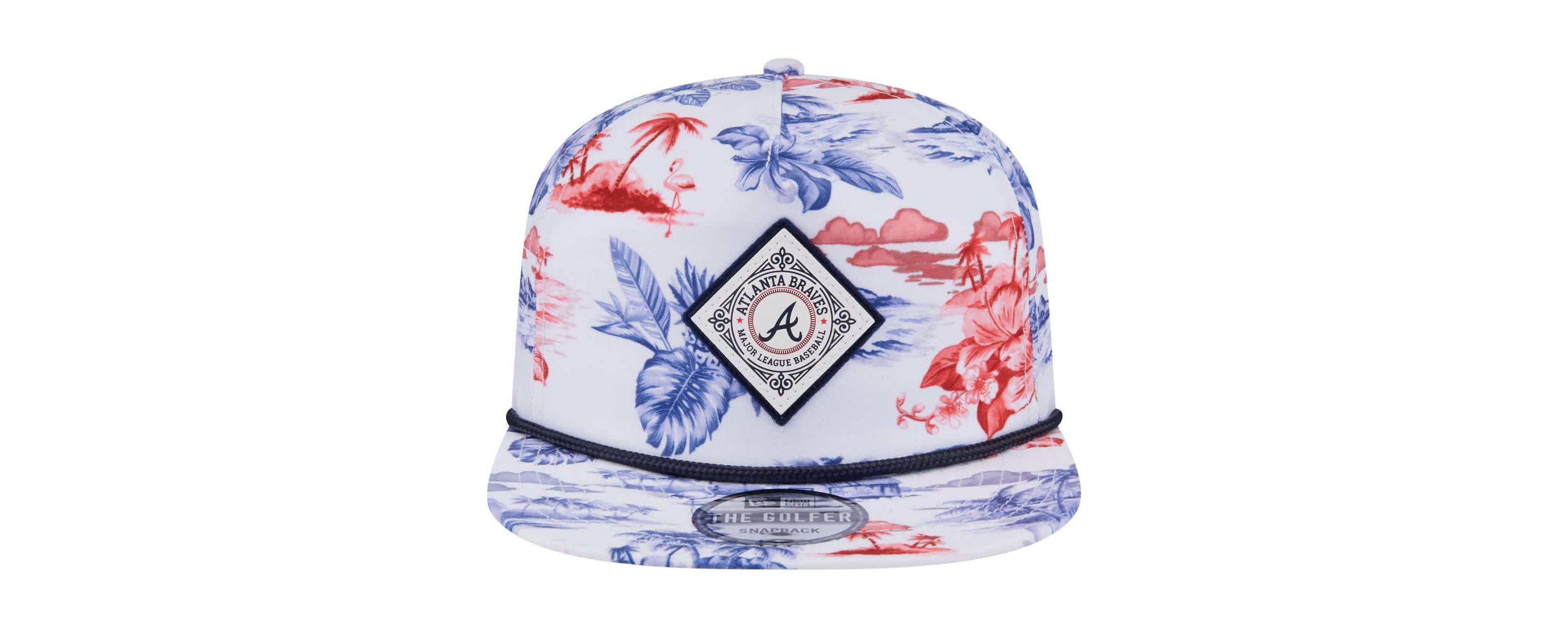 MLB Atlanta Braves Printed Island Golfer Snapback Hat