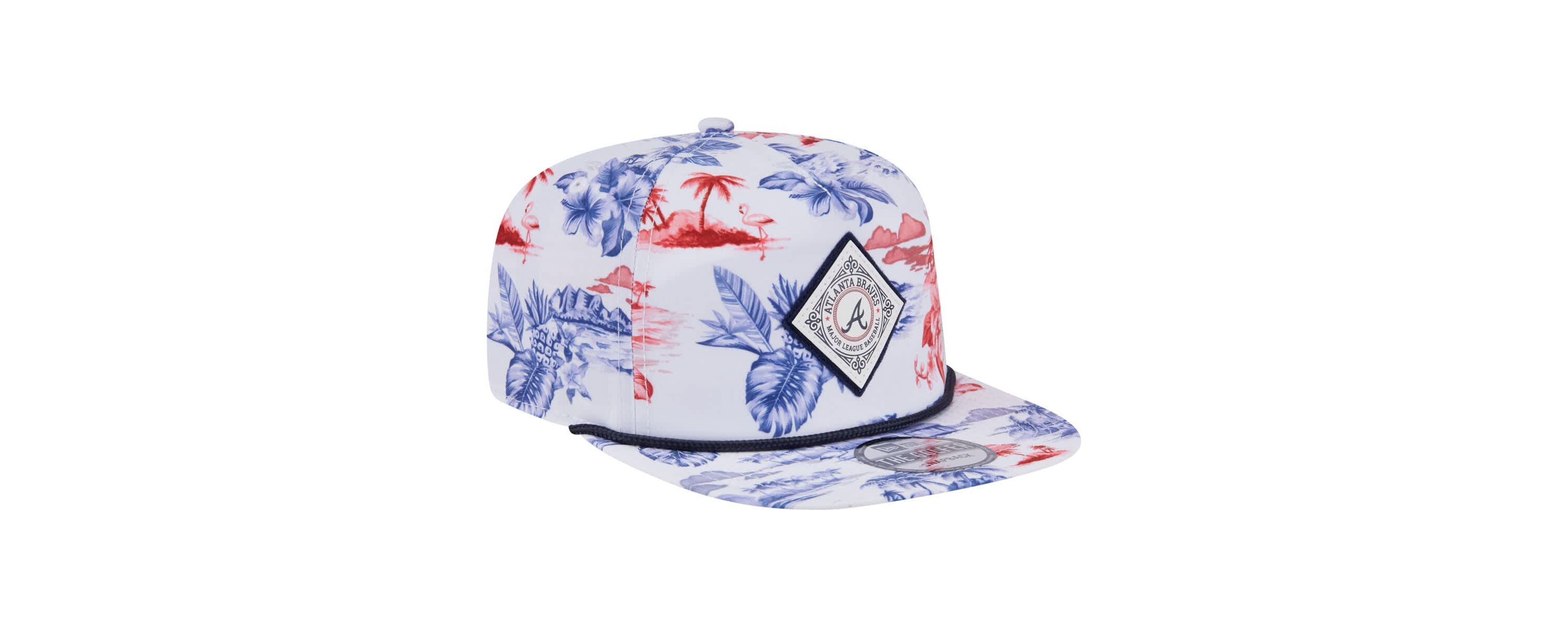 MLB Atlanta Braves Printed Island Golfer Snapback Hat