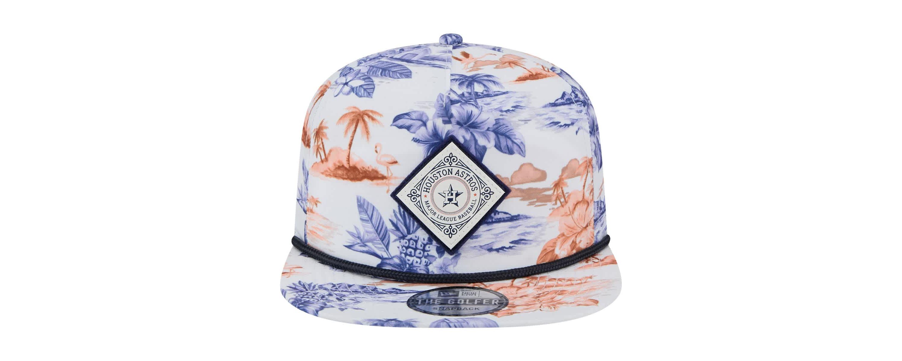 MLB Houston Astros Printed Island Golfer Snapback Hat