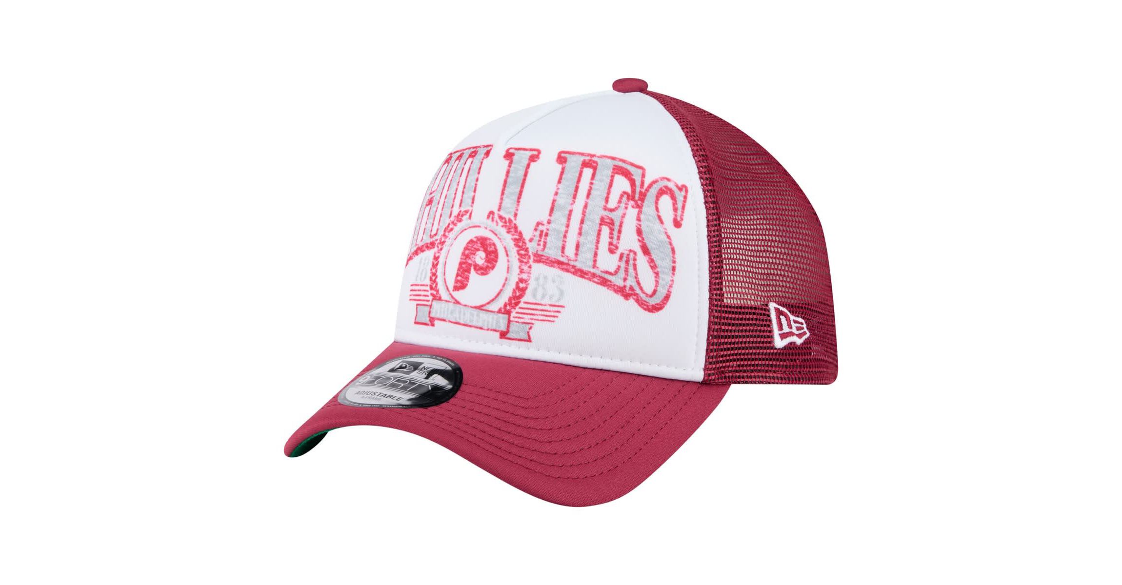 MLB Philadelphia Phillies Distressed 9FORTY A-Frame Adjustable Trucker Hat