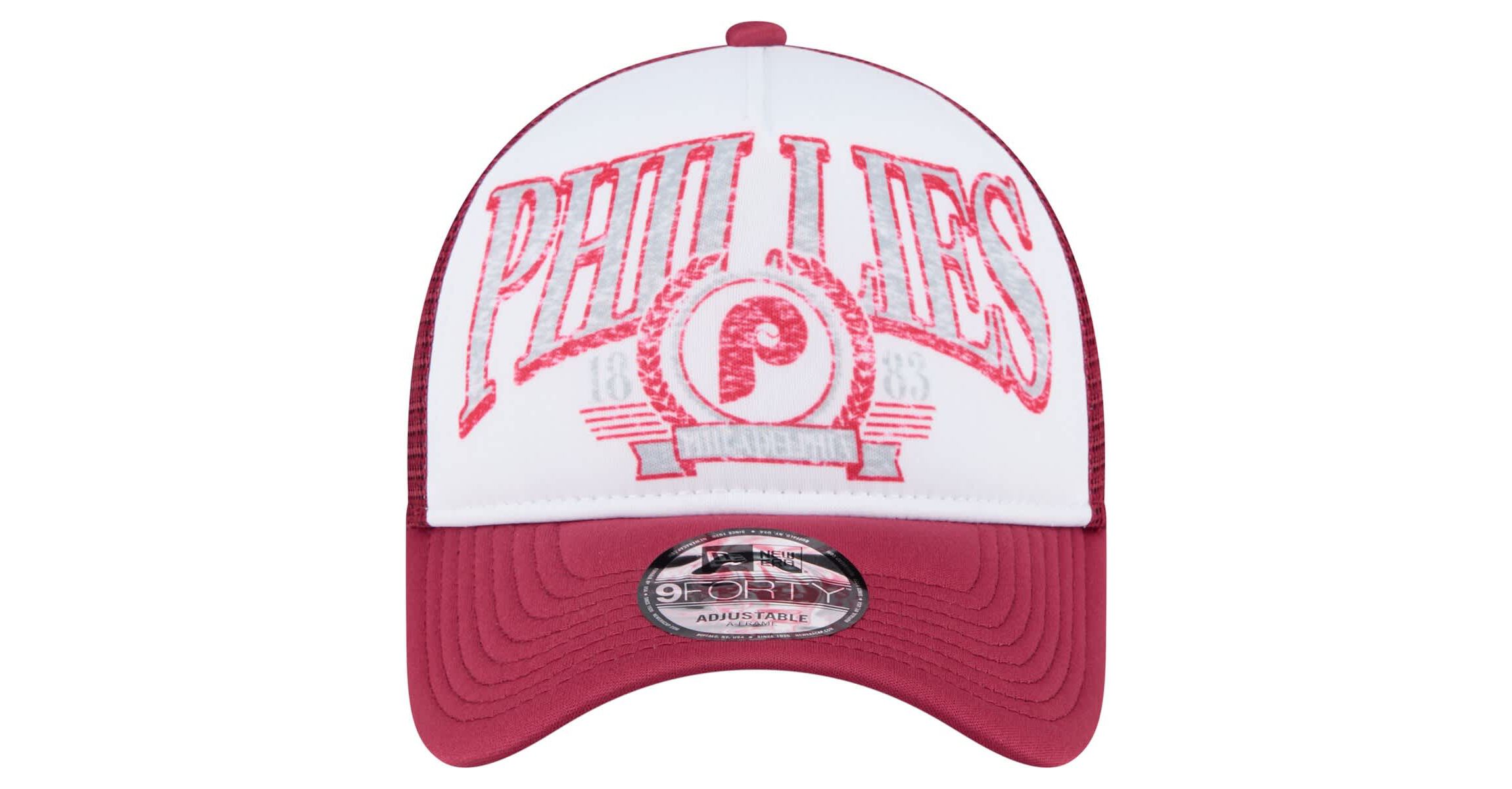 MLB Philadelphia Phillies Distressed 9FORTY A-Frame Adjustable Trucker Hat