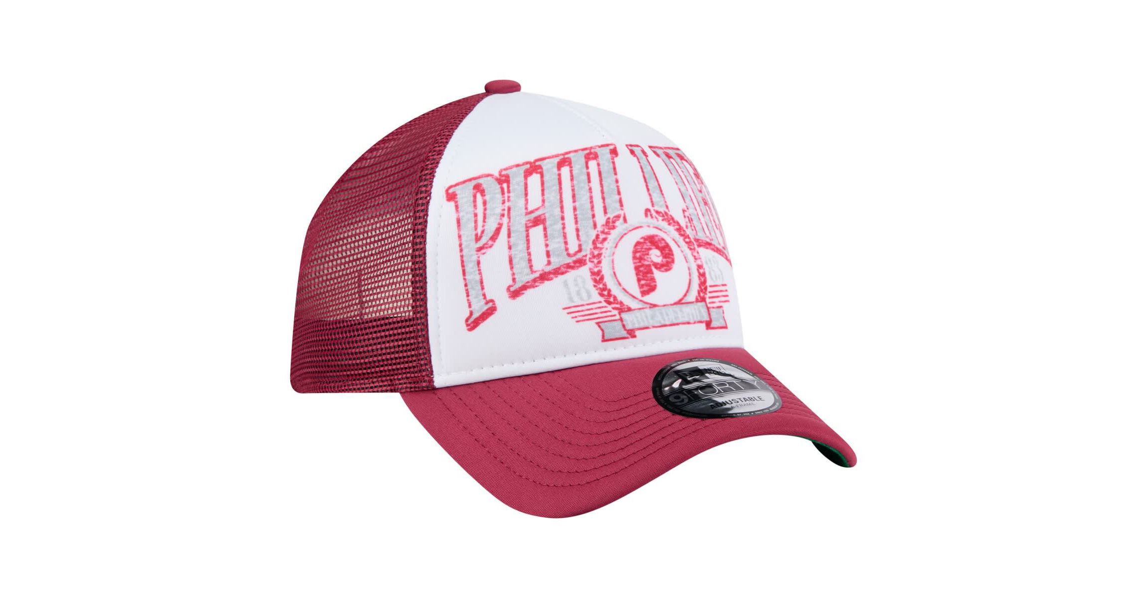 MLB Philadelphia Phillies Distressed 9FORTY A-Frame Adjustable Trucker Hat