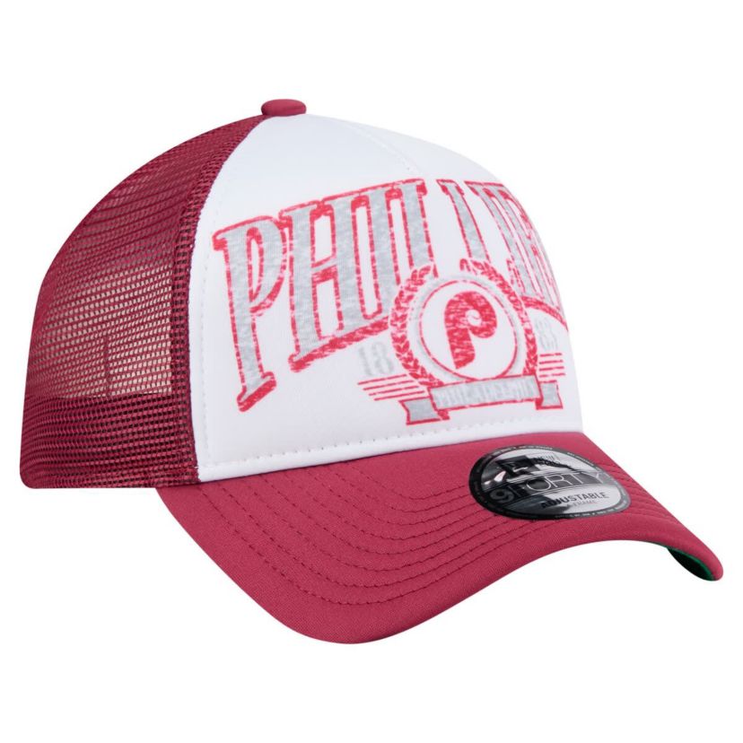 MLB Philadelphia Phillies Distressed 9FORTY A-Frame Adjustable Trucker Hat