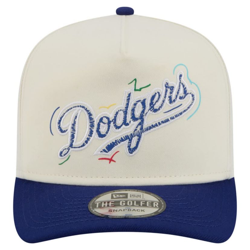 MLB Los Angeles Dodgers Team Scribble Golfer Adjustable Hat