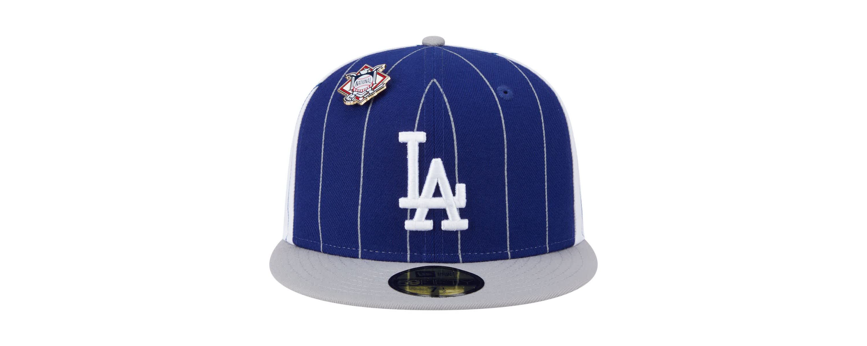 MLB Dark Los Angeles Dodgers Pinstripe 59FIFTY Fitted Hat