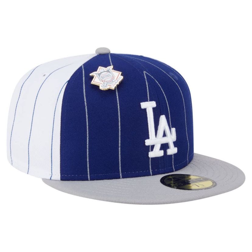 MLB Dark Los Angeles Dodgers Pinstripe 59FIFTY Fitted Hat