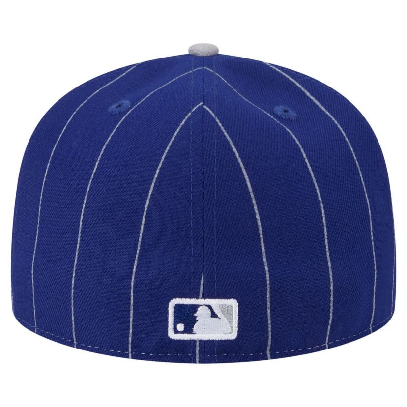MLB Dark Los Angeles Dodgers Pinstripe 59FIFTY Fitted Hat