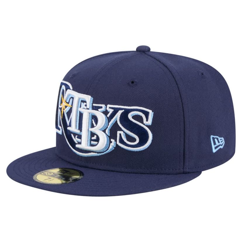 MLB Tampa Bay Rays Overlap 59FIFTY Fitted Hat