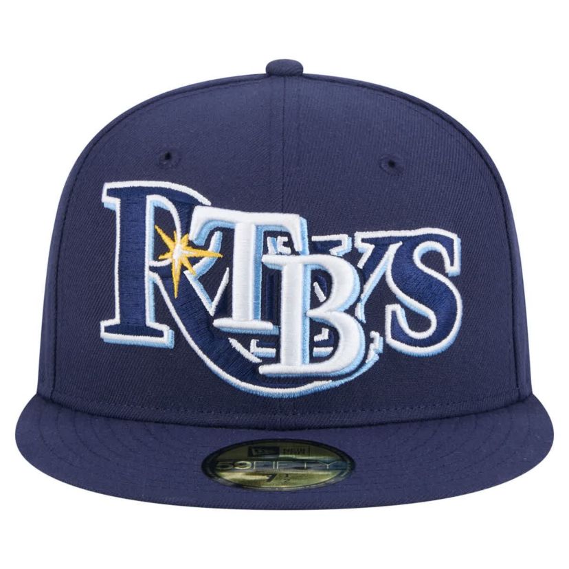 MLB Tampa Bay Rays Overlap 59FIFTY Fitted Hat