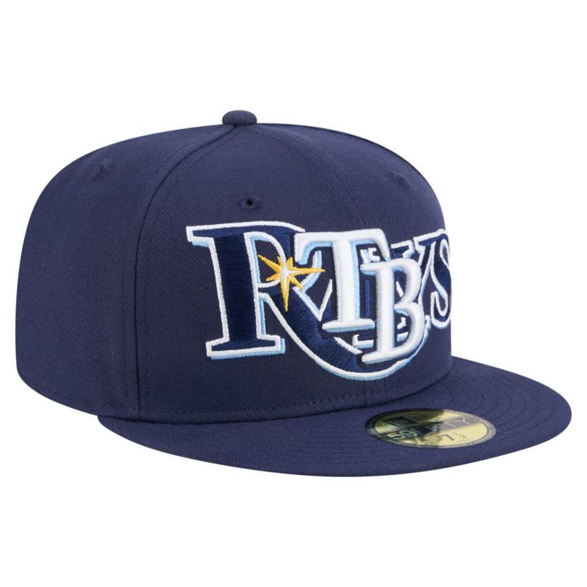 MLB Tampa Bay Rays Overlap 59FIFTY Fitted Hat