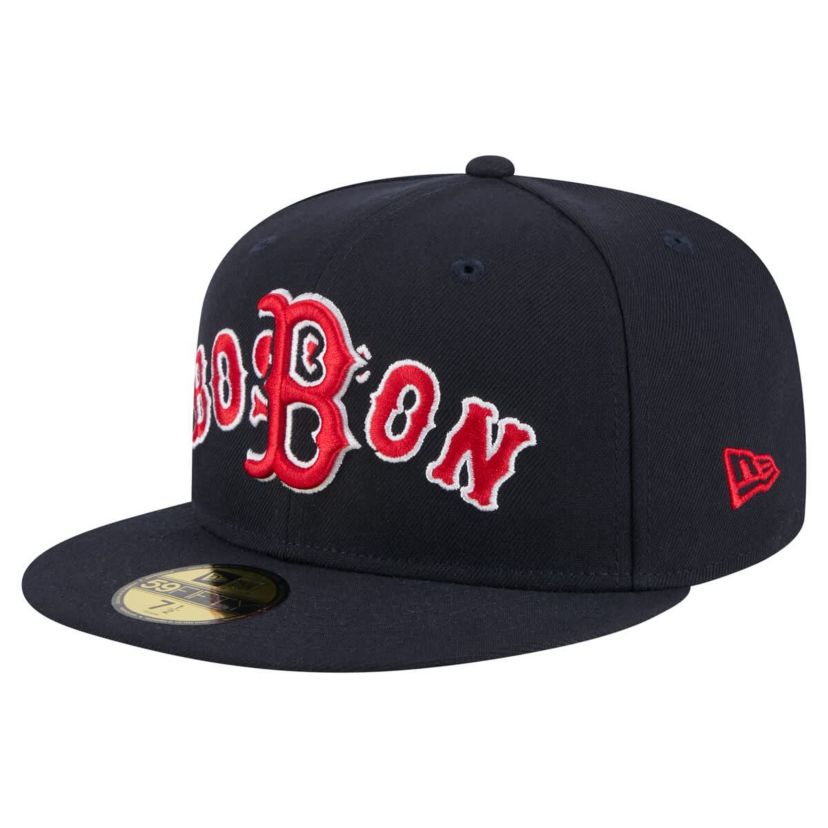 Boston Red Sox MLB Boston Sox Overlap 59FIFTY Fitted Hat