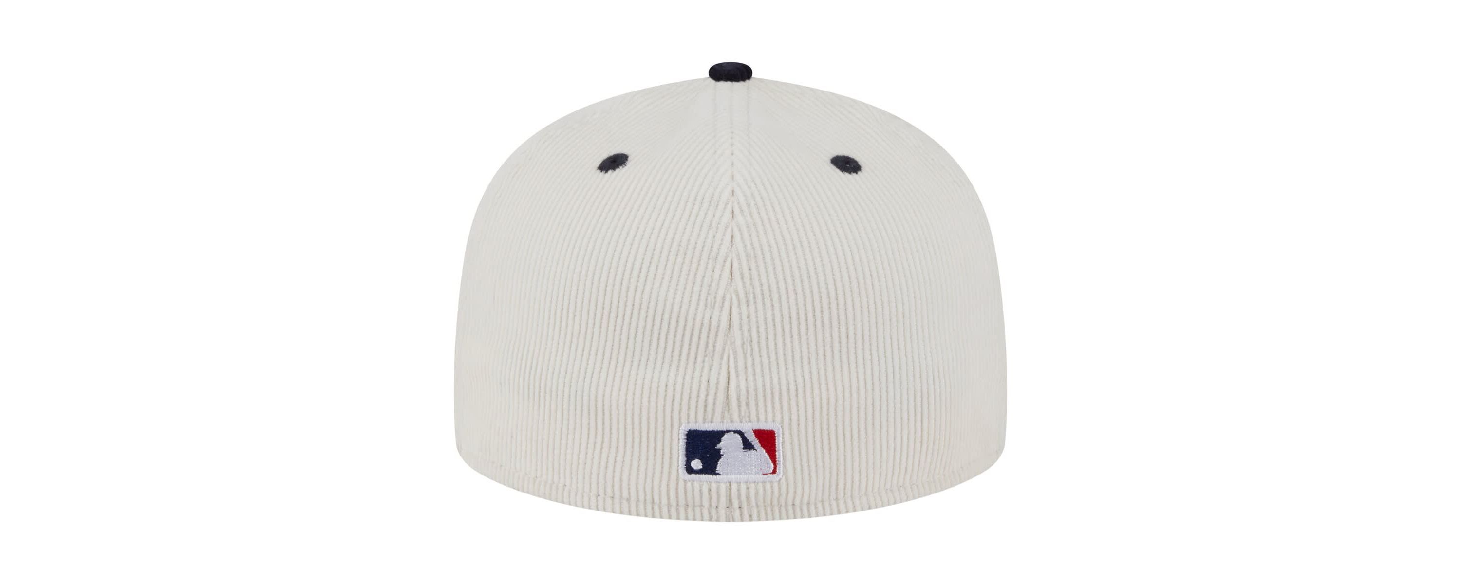MLB Cream/Navy New York Yankees Two-Tone Corduroy 59FIFTY Fitted Hat
