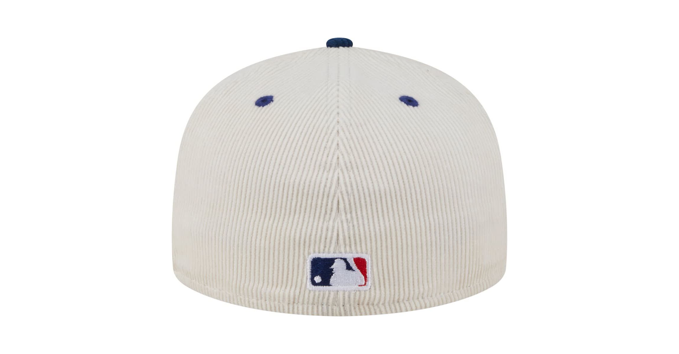 MLB Cream/Royal Texas Rangers Two-Tone Corduroy 59FIFTY Fitted Hat
