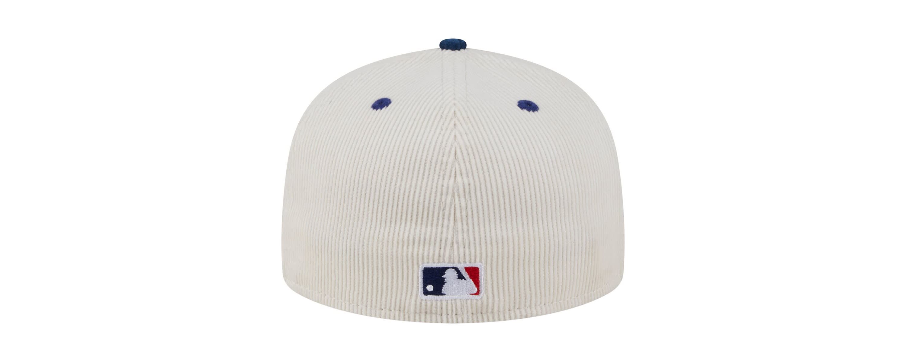 MLB Cream/Royal Los Angeles Dodgers Two-Tone Corduroy 59FIFTY Fitted Hat