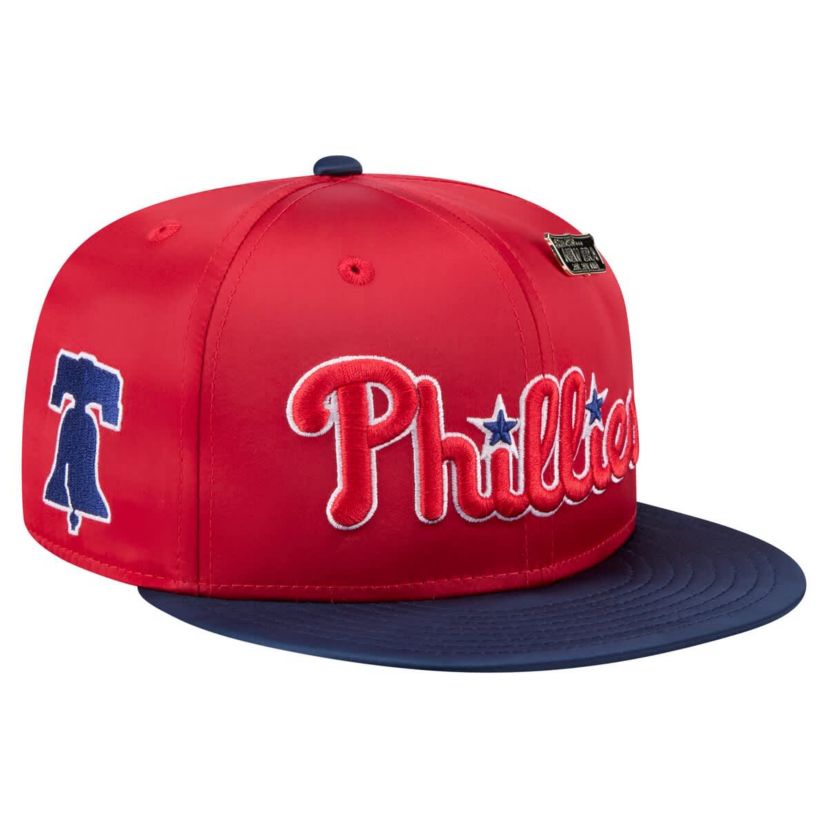 MLB Red/Navy Philadelphia Phillies Satin 59FIFTY Fitted Hat