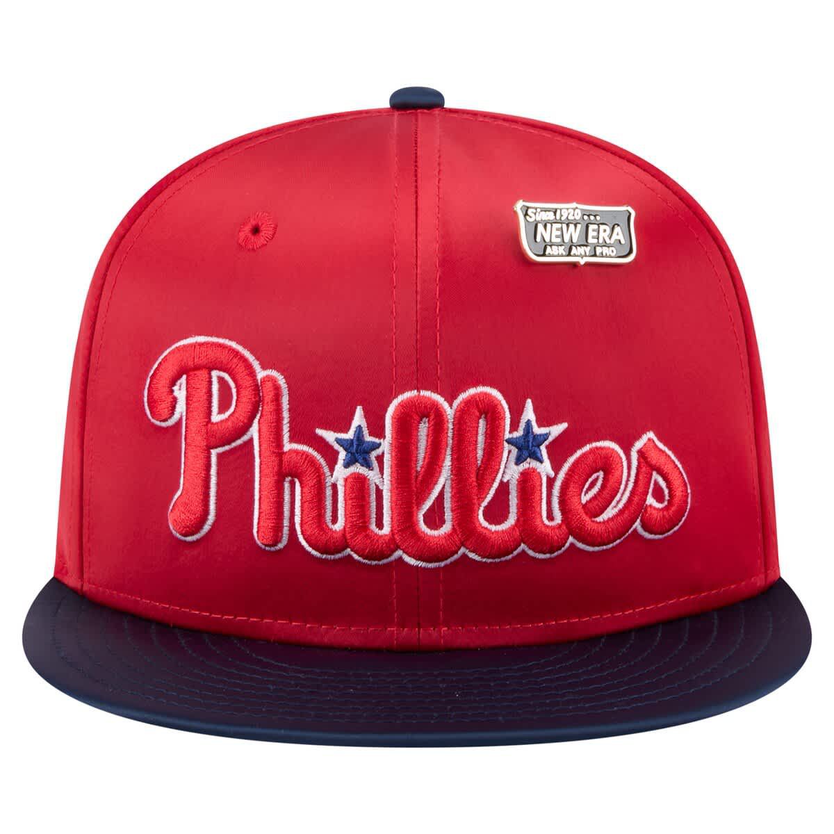 MLB Red/Navy Philadelphia Phillies Satin 59FIFTY Fitted Hat