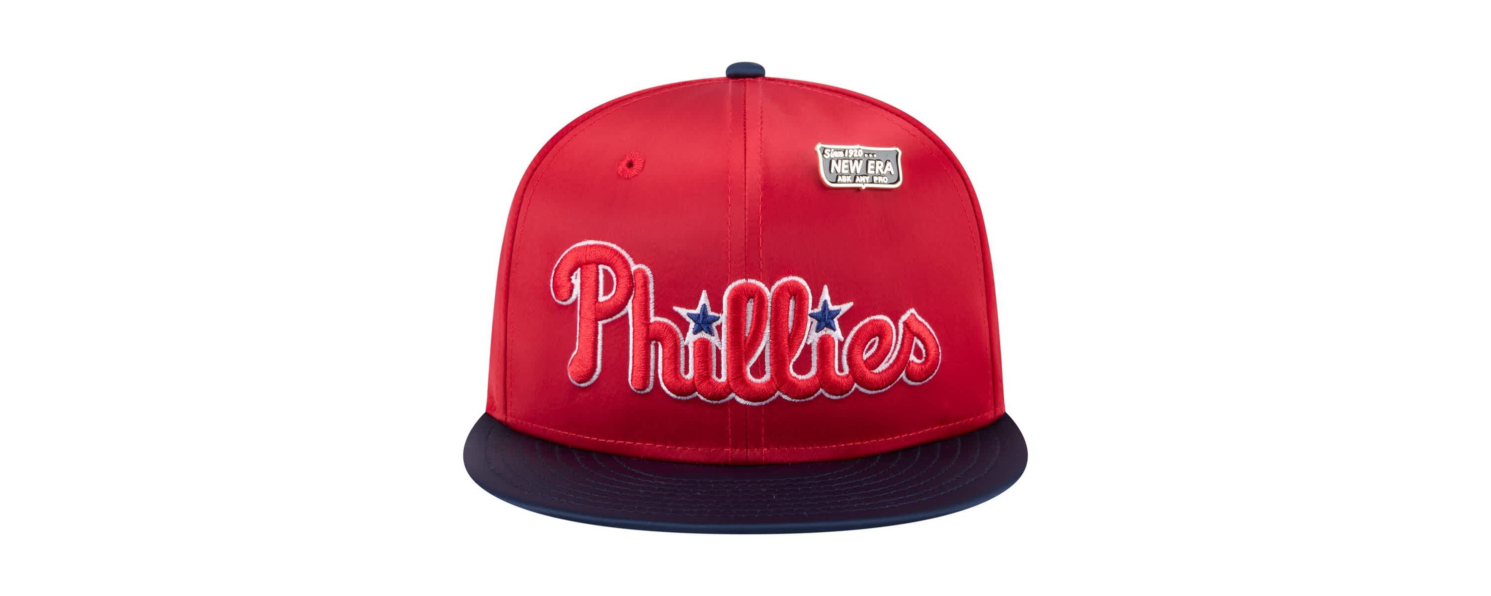 MLB Red/Navy Philadelphia Phillies Satin 59FIFTY Fitted Hat