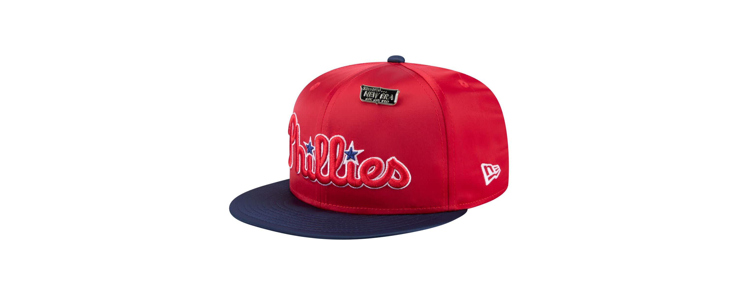 MLB Red/Navy Philadelphia Phillies Satin 59FIFTY Fitted Hat