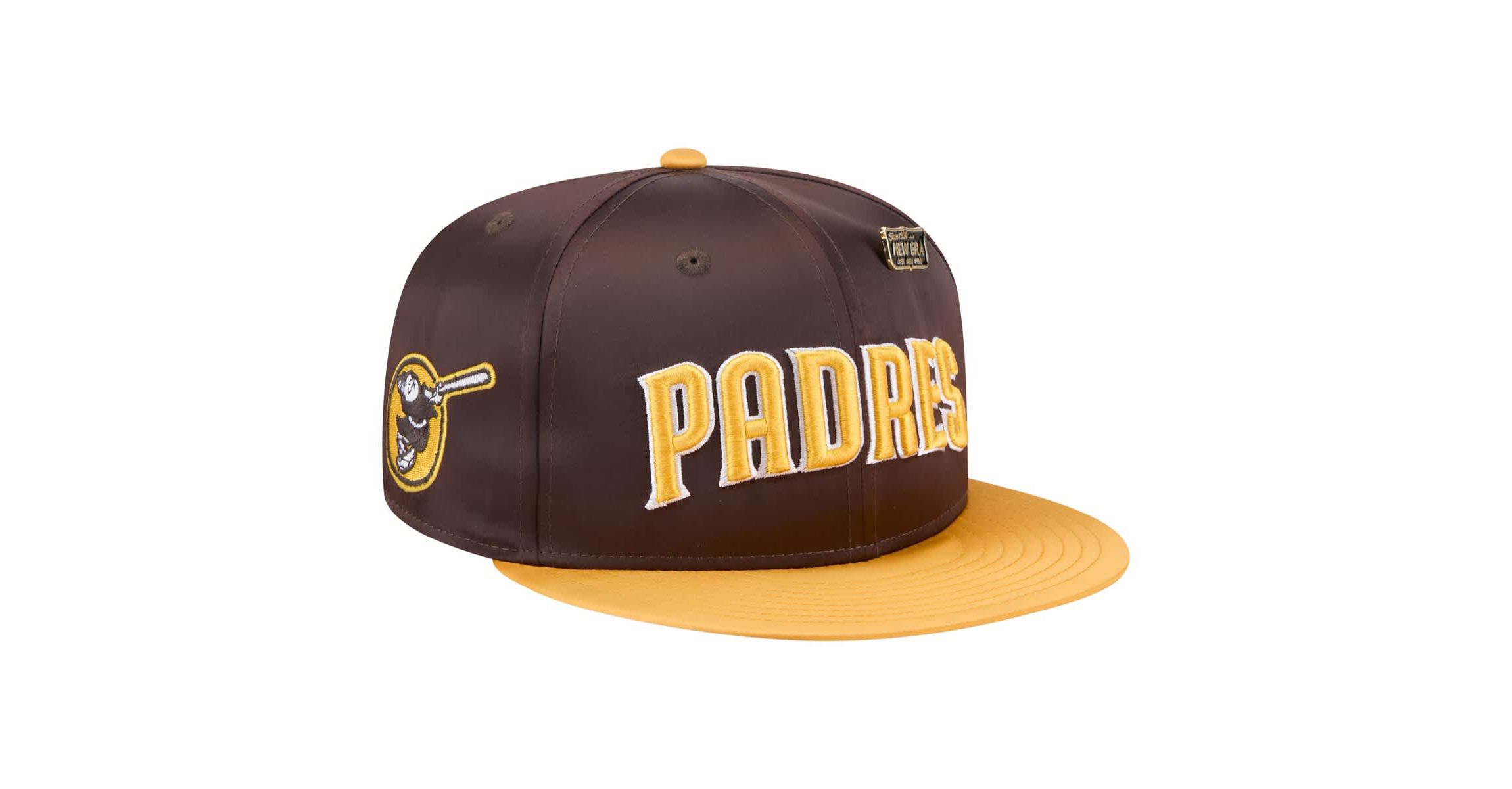 MLB Brown/Gold San Diego Padres Satin 59FIFTY Fitted Hat