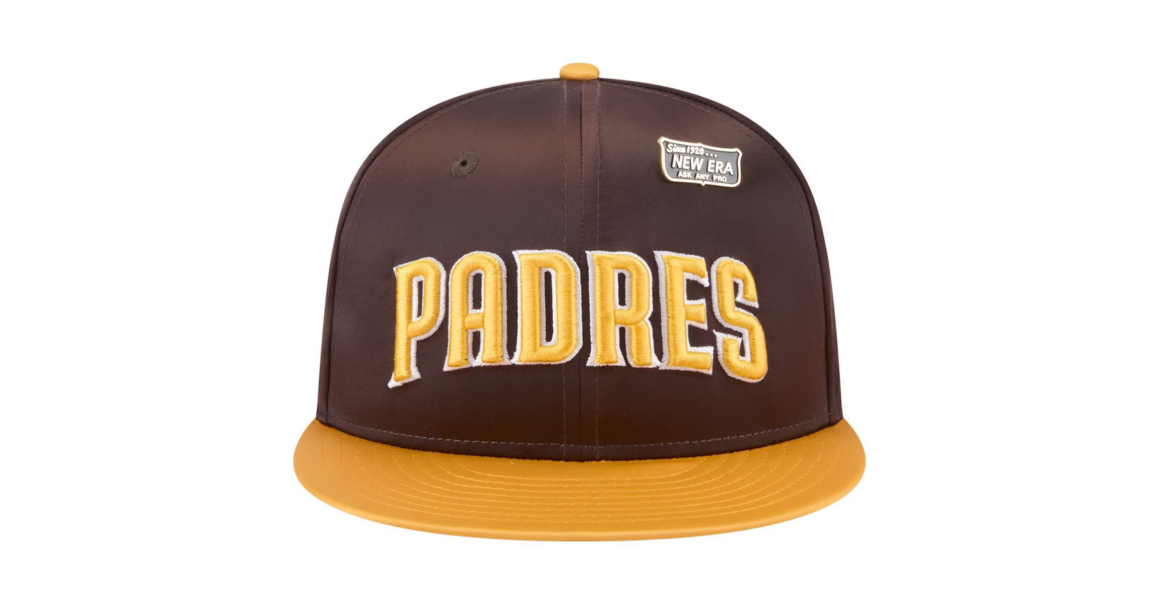 MLB Brown/Gold San Diego Padres Satin 59FIFTY Fitted Hat