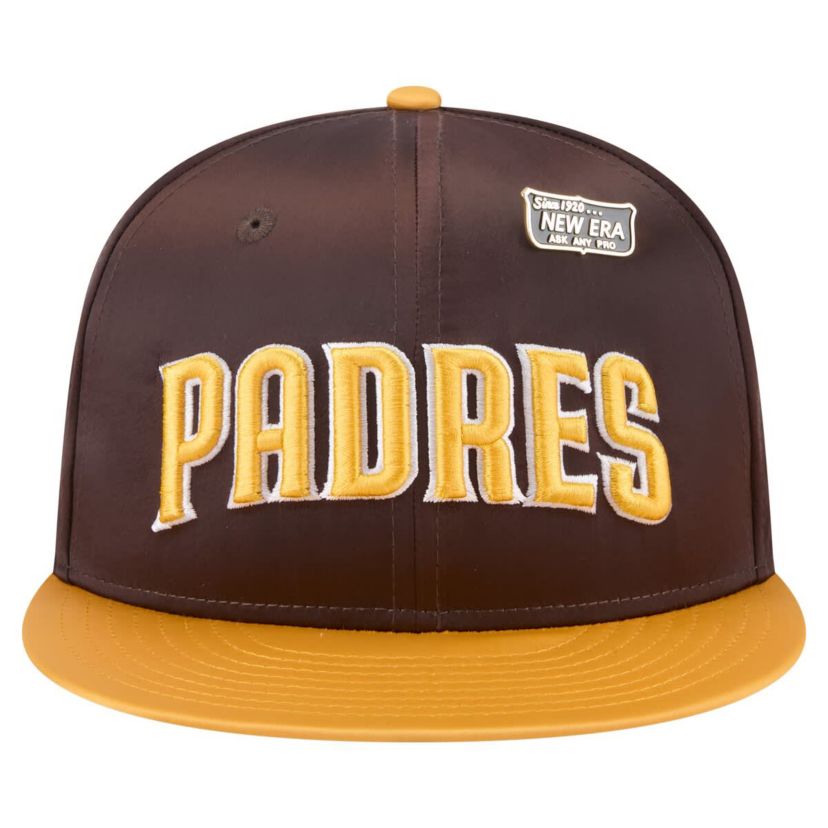 MLB Brown/Gold San Diego Padres Satin 59FIFTY Fitted Hat