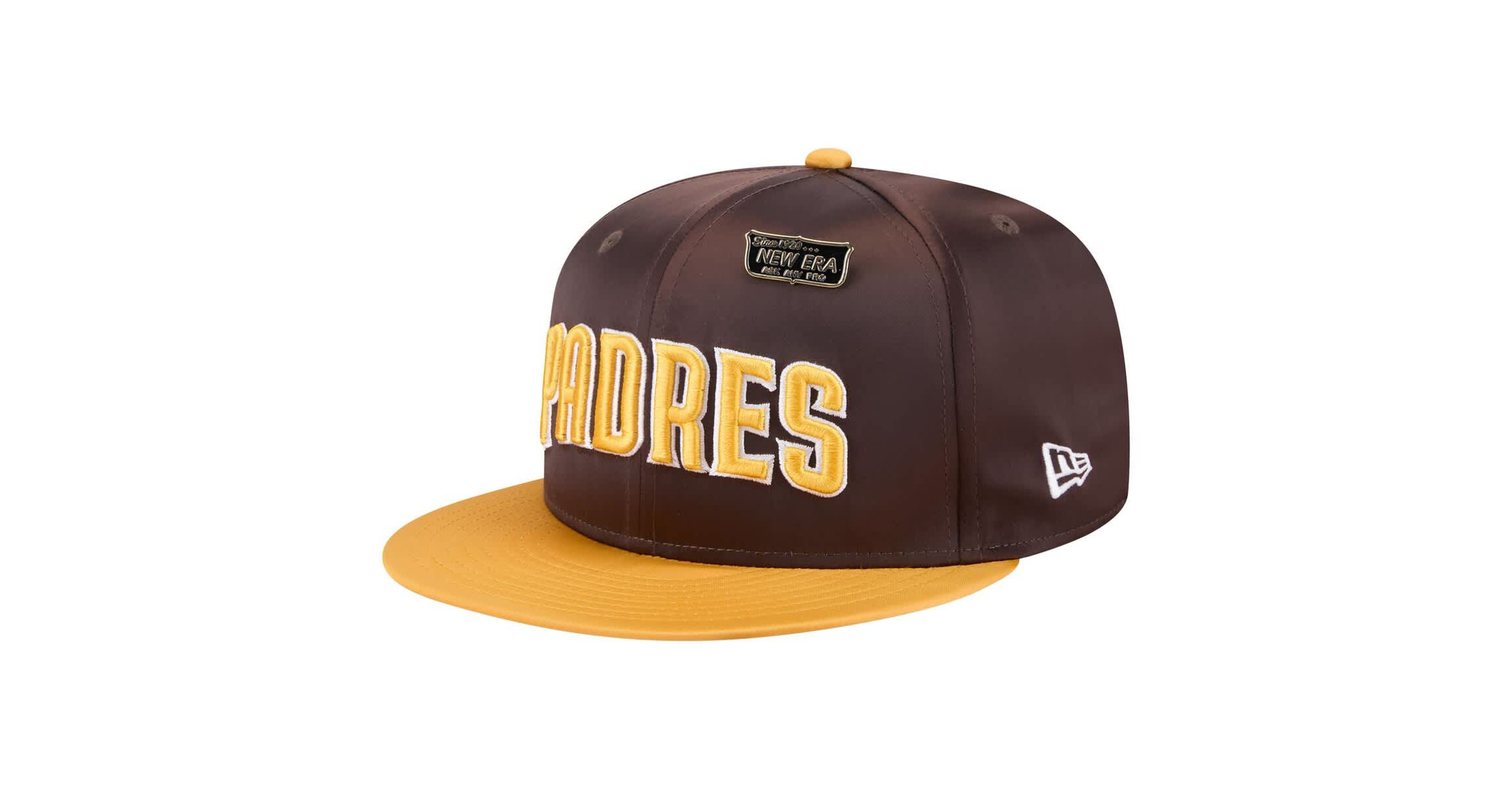 MLB Brown/Gold San Diego Padres Satin 59FIFTY Fitted Hat