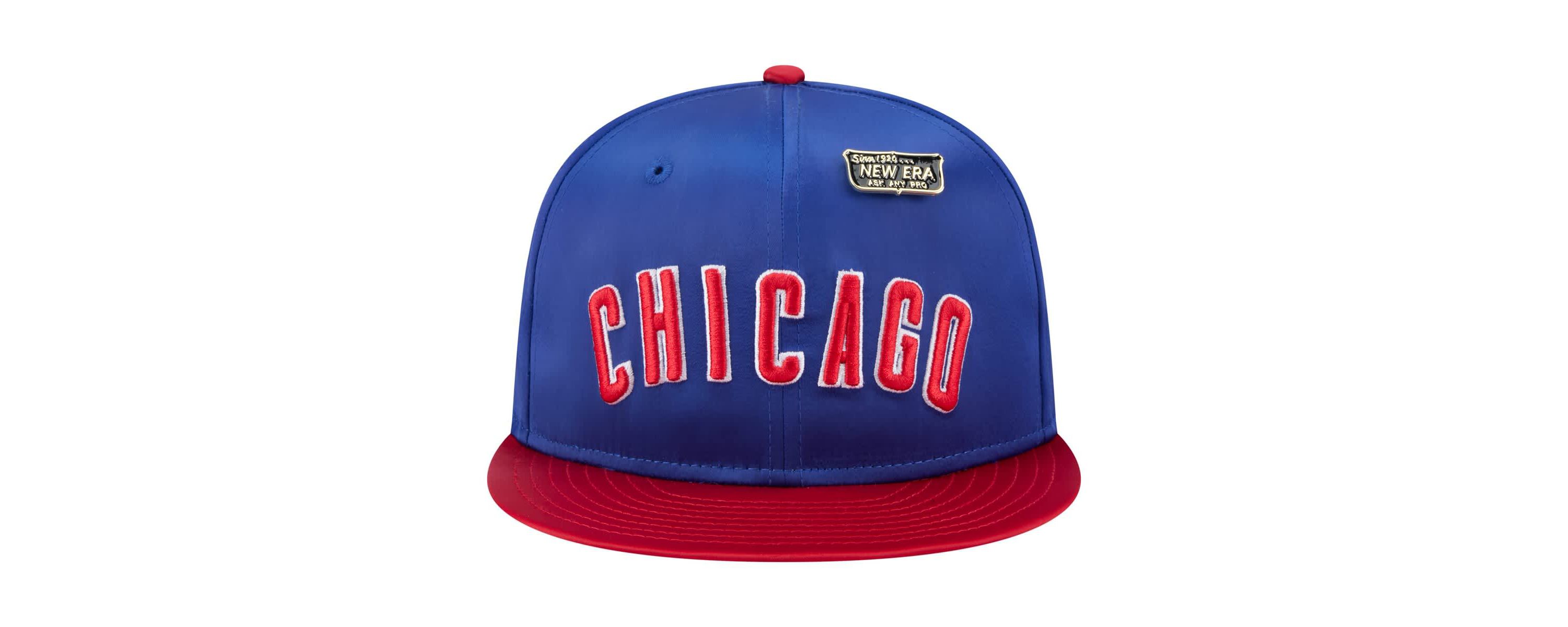 MLB Royal/Red Chicago Cubs Satin 59FIFTY Fitted Hat