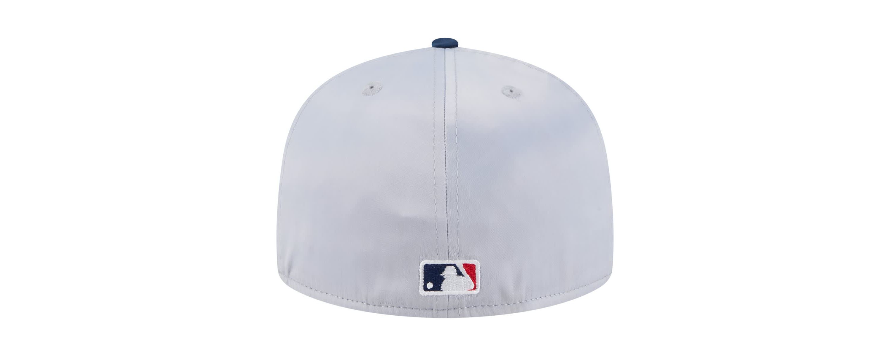 Boston Red Sox MLB Gray/Navy Boston Sox Satin 59FIFTY Fitted Hat
