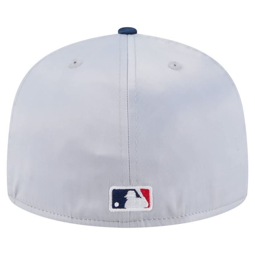 Boston Red Sox MLB Gray/Navy Boston Sox Satin 59FIFTY Fitted Hat
