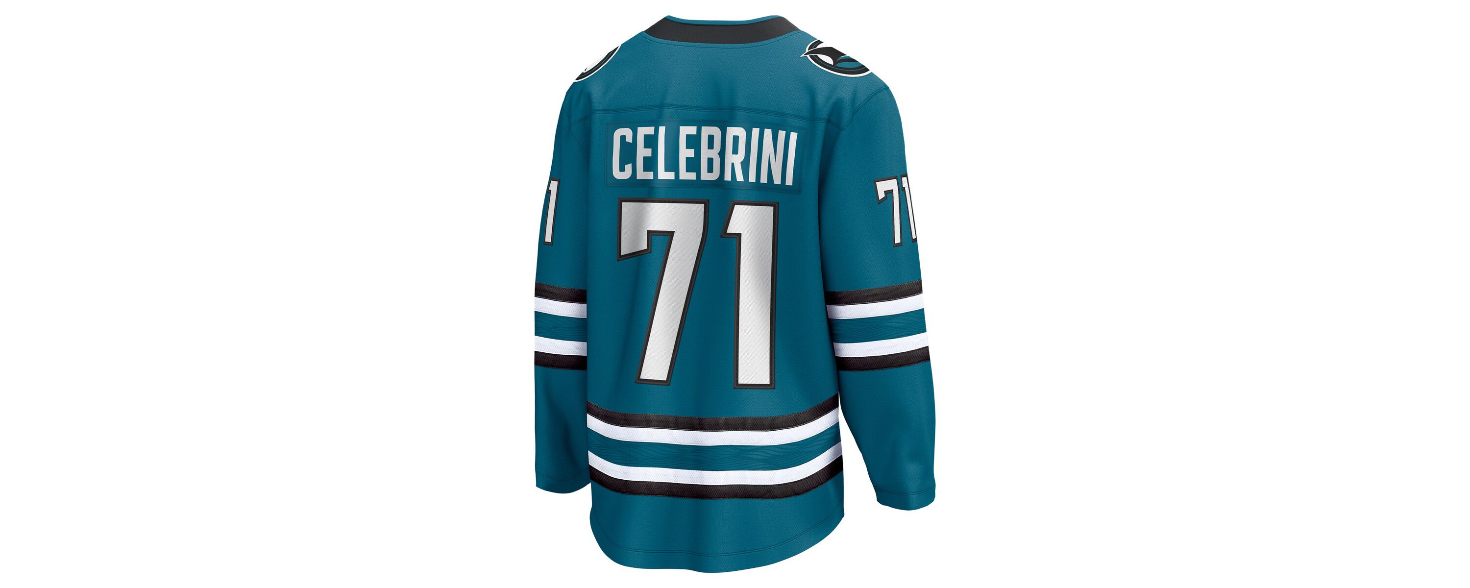 NHL Fanatics Macklin Celebrini San Jose Sharks Home Breakaway Jersey