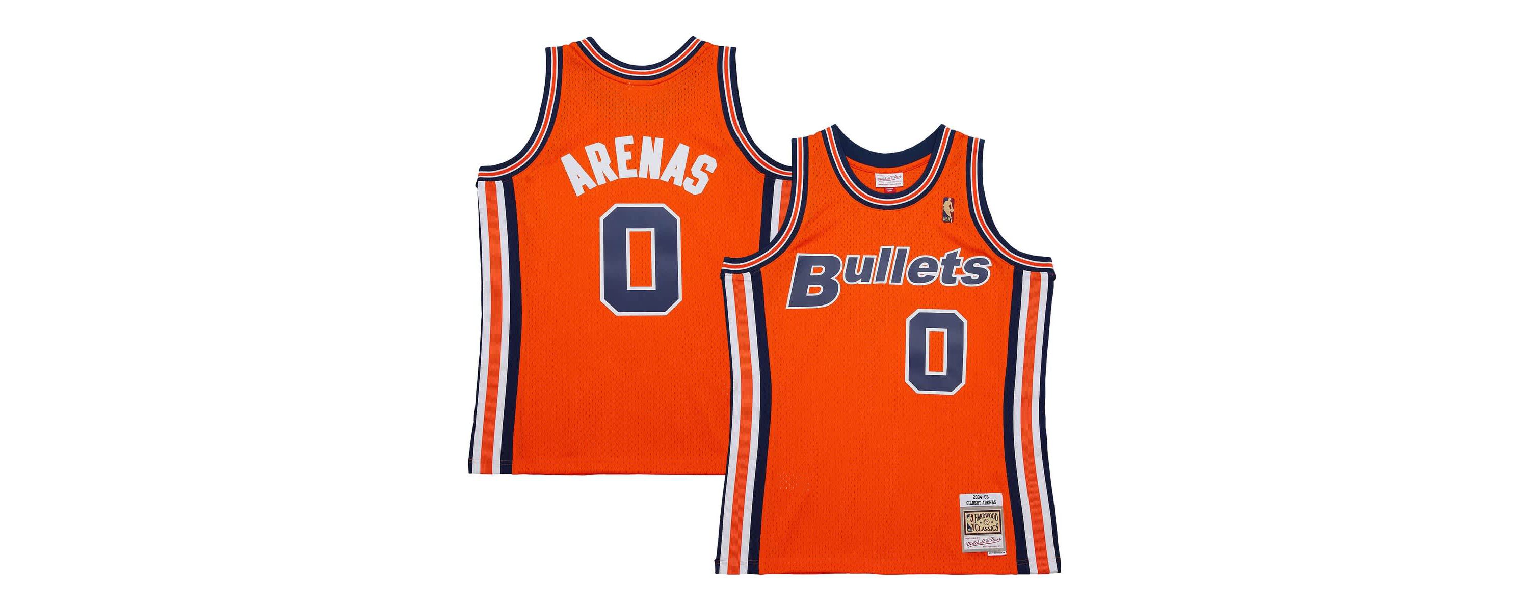 Mitchell & Ness Hardwood Classic Teams Gilbert Arenas Washington ...