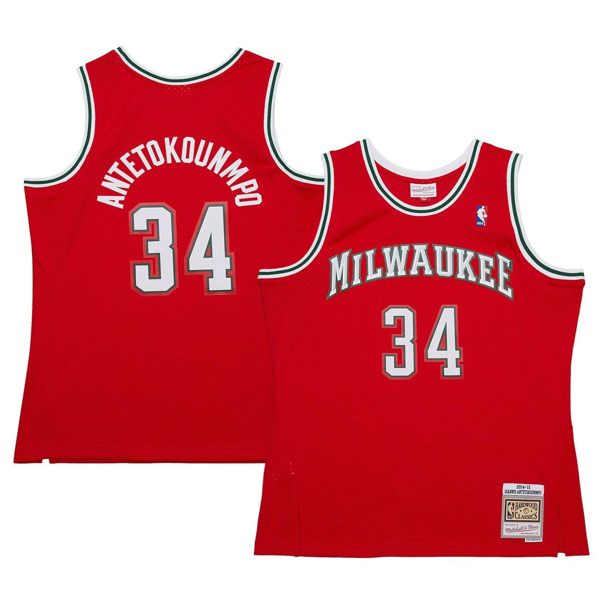 NBA Giannis Antetokounmpo Milwaukee Bucks 2014/15 Hardwood Classics Swingman Jersey
