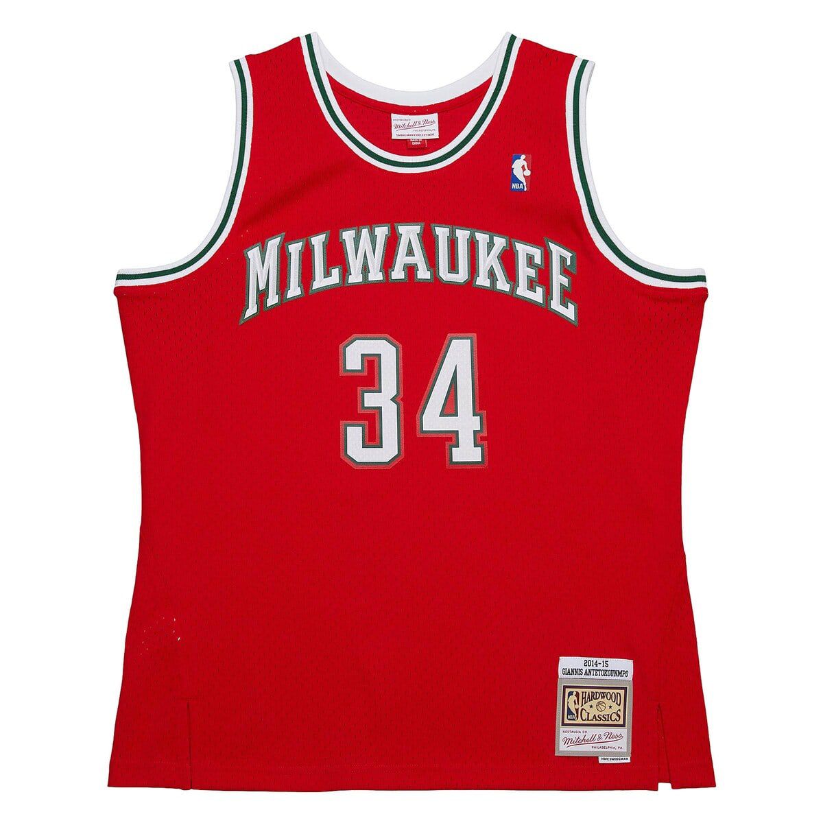 NBA Giannis Antetokounmpo Milwaukee Bucks 2014/15 Hardwood Classics Swingman Jersey