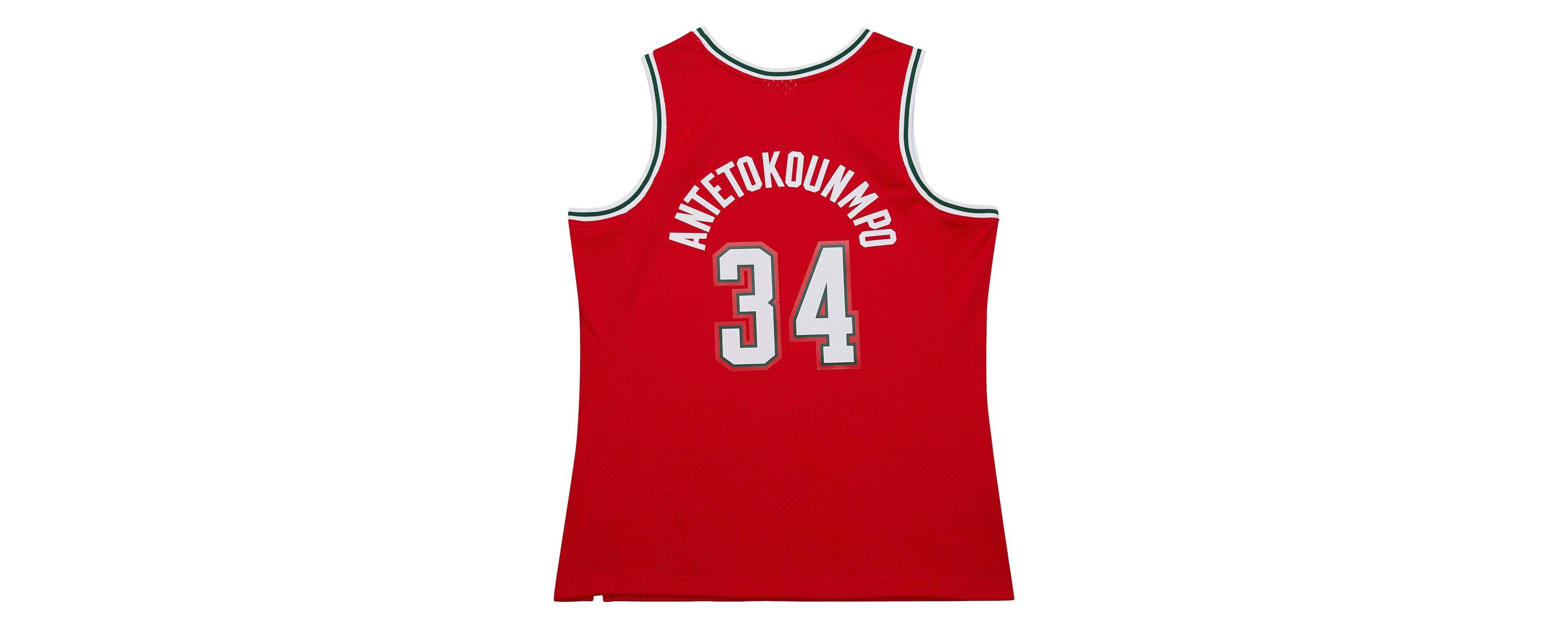 NBA Giannis Antetokounmpo Milwaukee Bucks 2014/15 Hardwood Classics Swingman Jersey