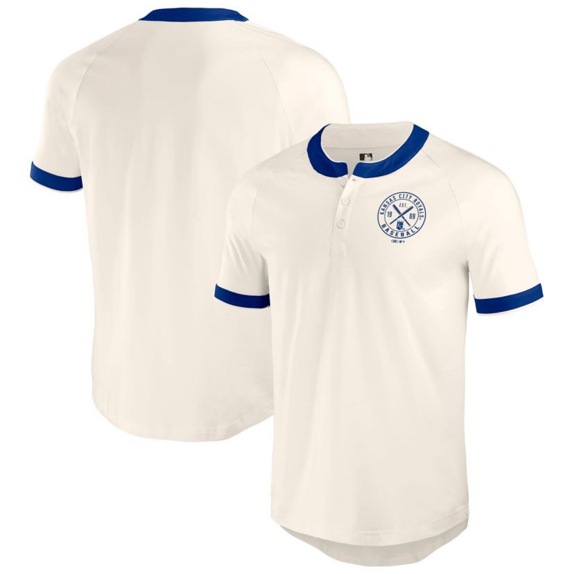 MLB Kansas City Royals Henley Raglan T-Shirt