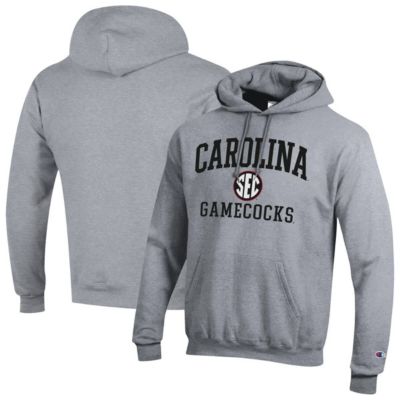 Champion Men's NCAA South Carolina Gamecocks Team Fleece Pullover Hoodie, Gray, Medium