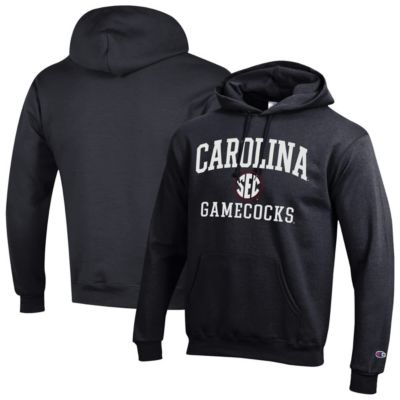Champion Men's NCAA South Carolina Gamecocks Team Fleece Pullover Hoodie, Black, Small