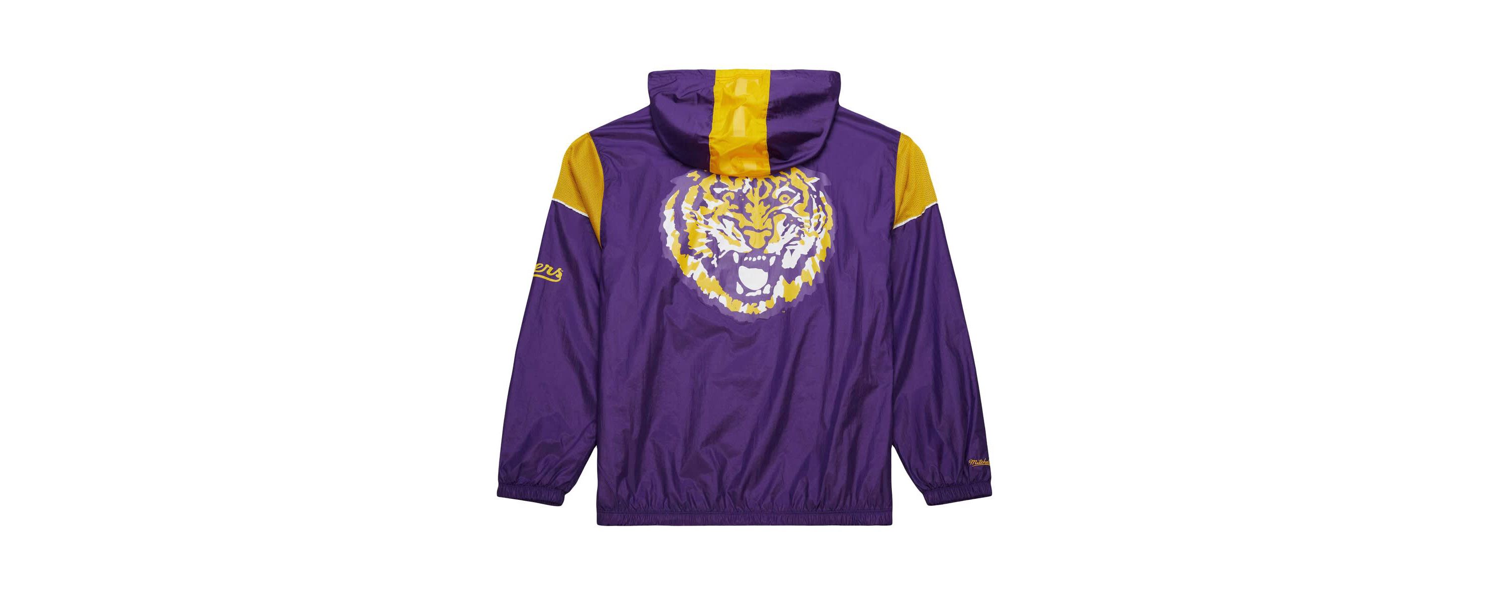 NCAA LSU Tigers Anorak Vintage Logo Half-Zip Hoodie Jacket