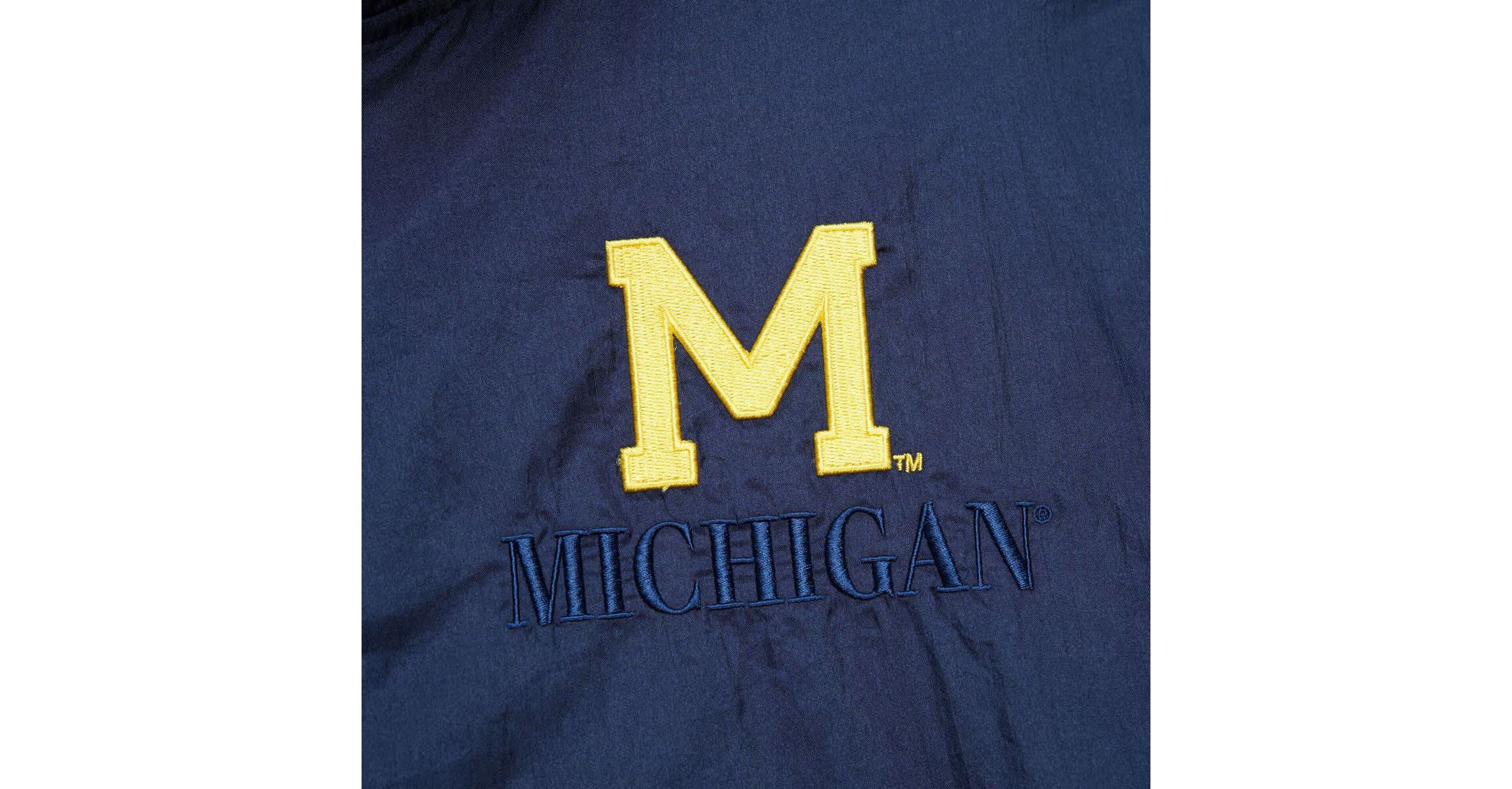 NCAA Michigan Wolverines Anorak Vintage Logo Half-Zip Hoodie Jacket