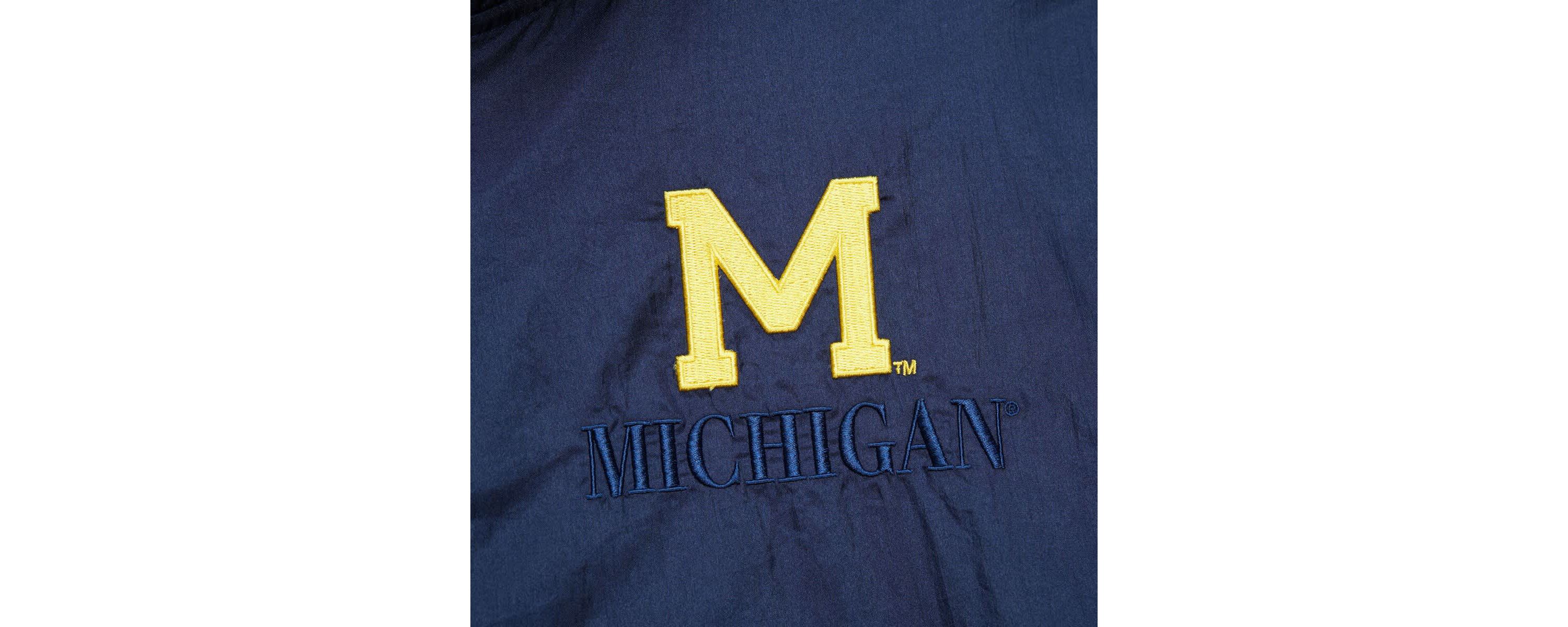 NCAA Michigan Wolverines Anorak Vintage Logo Half-Zip Hoodie Jacket