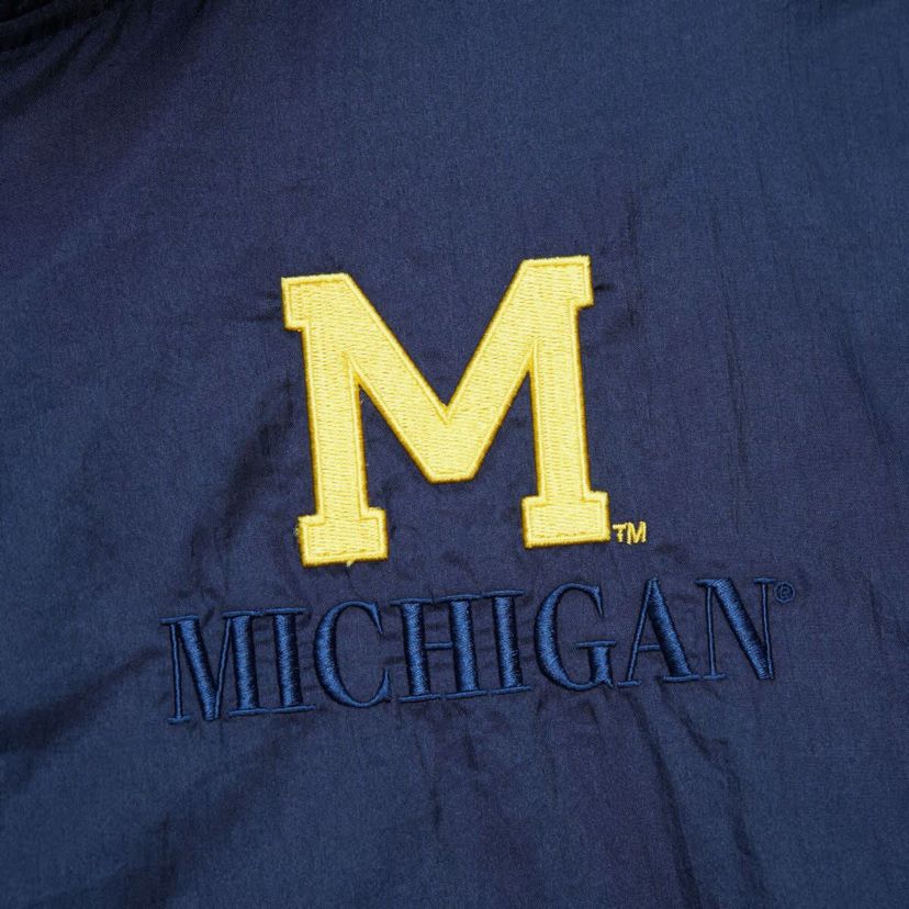 NCAA Michigan Wolverines Anorak Vintage Logo Half-Zip Hoodie Jacket
