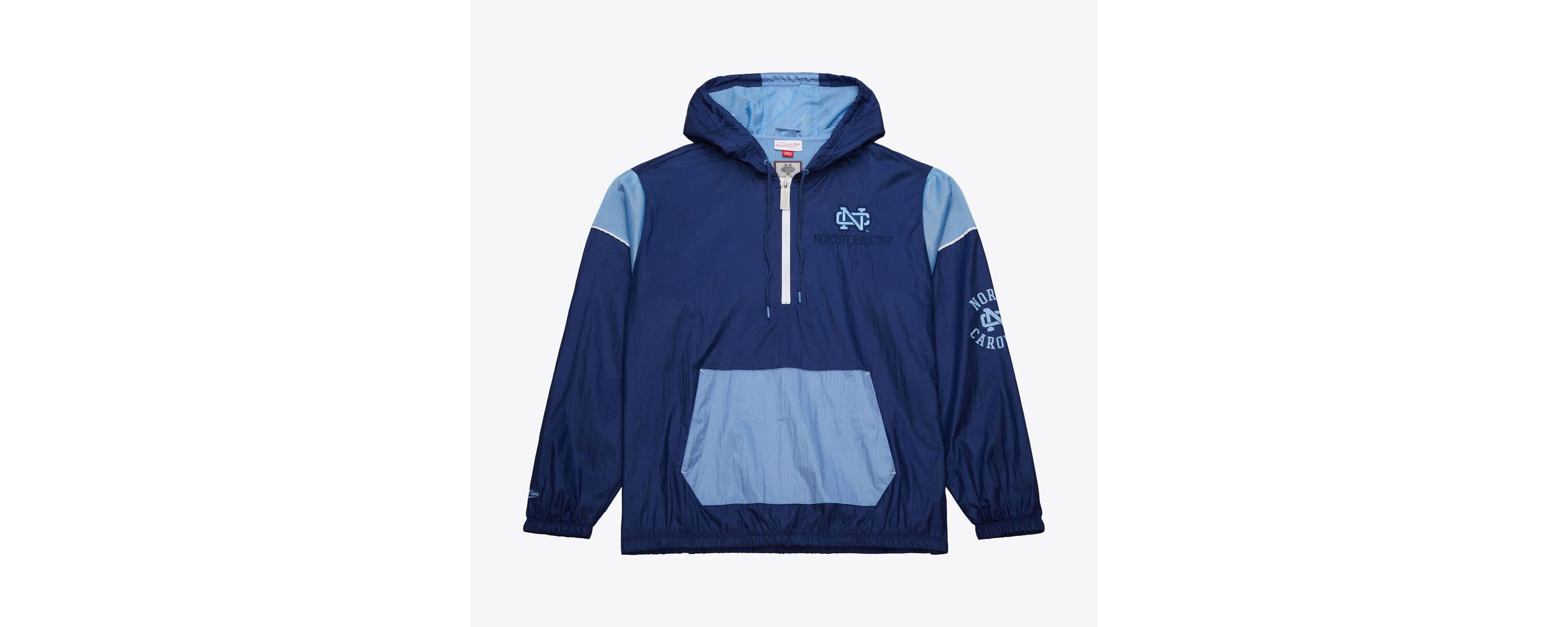 NCAA North Carolina Tar Heels Anorak Vintage Logo Half-Zip Hoodie Jacket