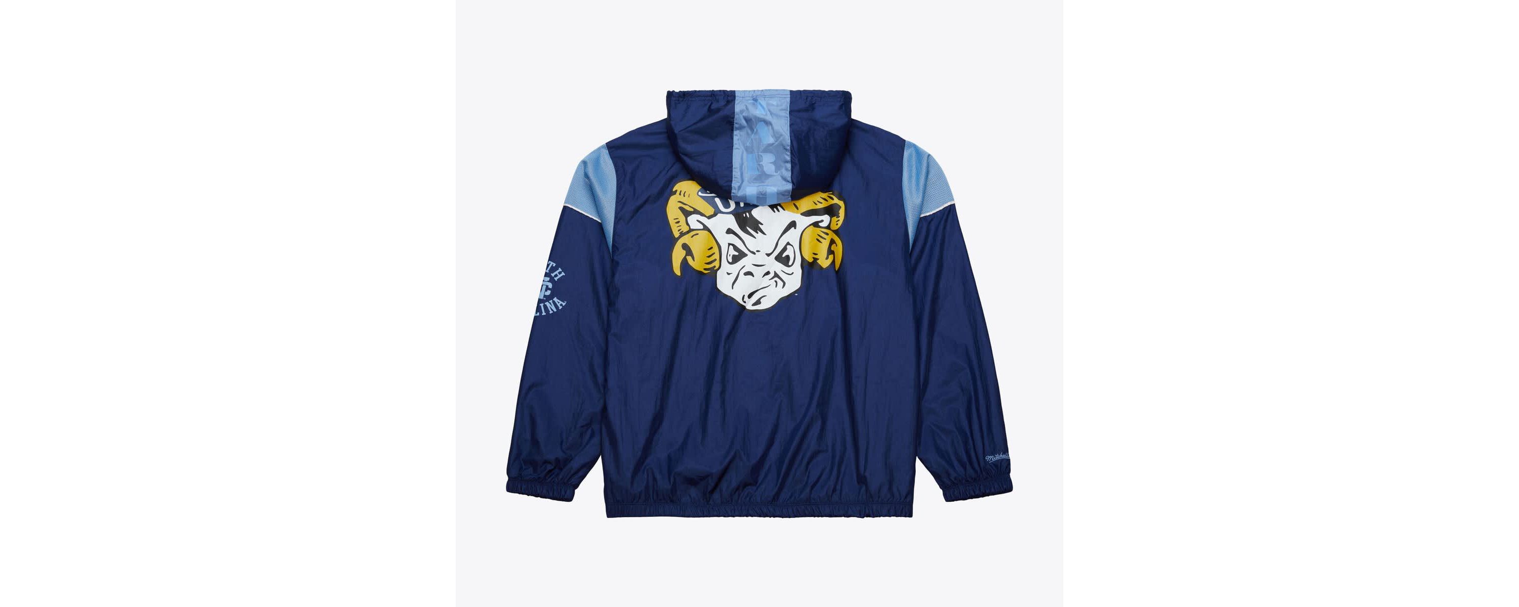 NCAA North Carolina Tar Heels Anorak Vintage Logo Half-Zip Hoodie Jacket